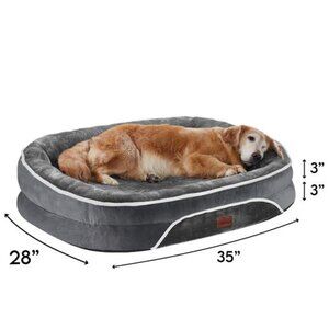 35in Luxury Sofa-Style Pet Orthopedic Bed for Large and Medium Dogs